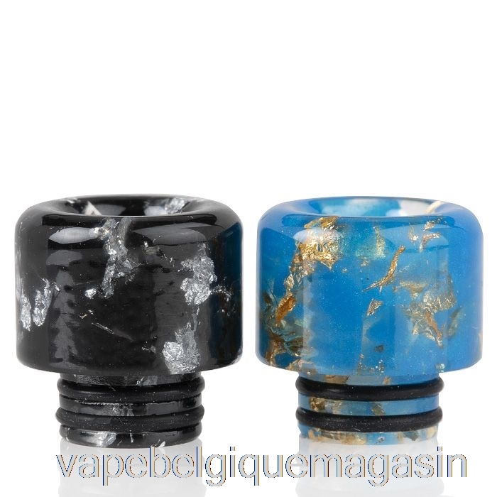 Vape Jetable 510 Paillettes Résine Drip Tip Or Noir